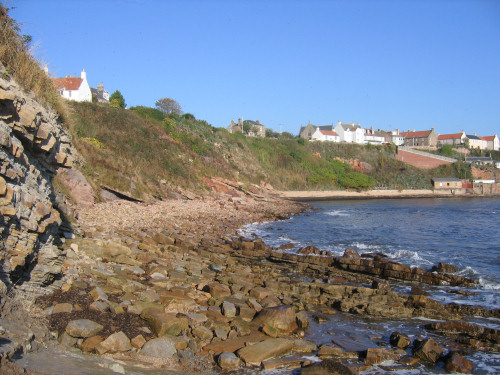 Crail bay and cliffs